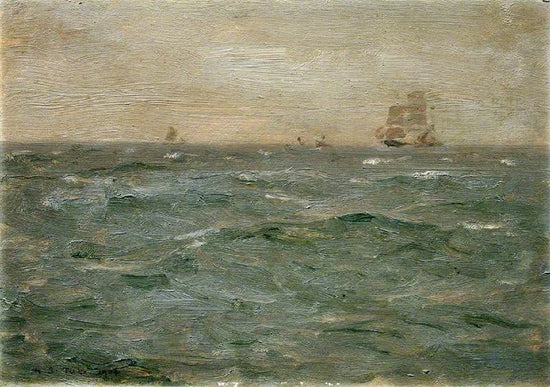 Seascape With Sailing Craft by Henry Scott Tuke