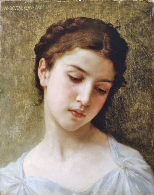 Study Of A Woman’S Head by William Bouguereau