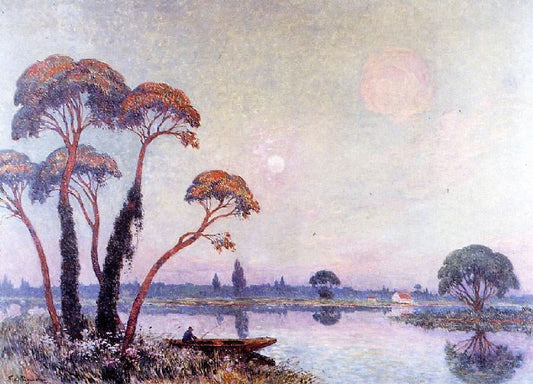 Fishermen By The Banks Of The Loire by Ferdinand du Puigaudeau