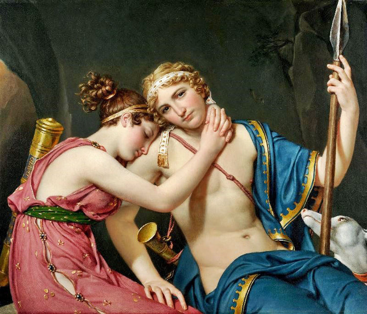 The Farewell Of Telemachus And Eucharis by Jacques-Louis David