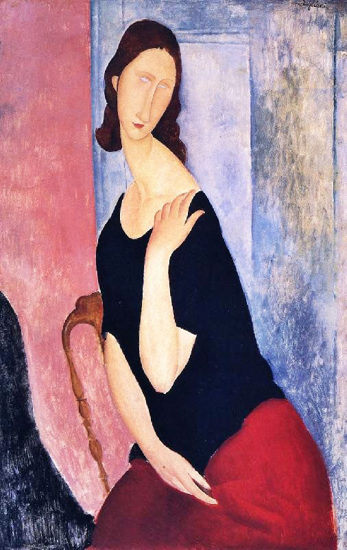 Portrait Of Jeanne Hebuterne, Informal by Amedeo Modigliani