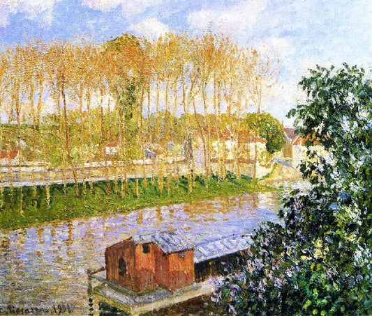 Setting Sun At Moret by Camille Pissarro