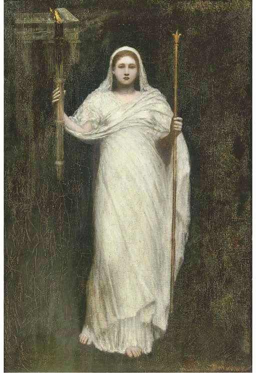 The High Priestess by Arthur Hacker