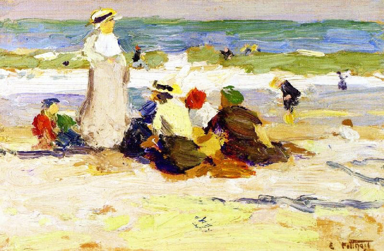 At The Beach 1915 by Edward Potthast