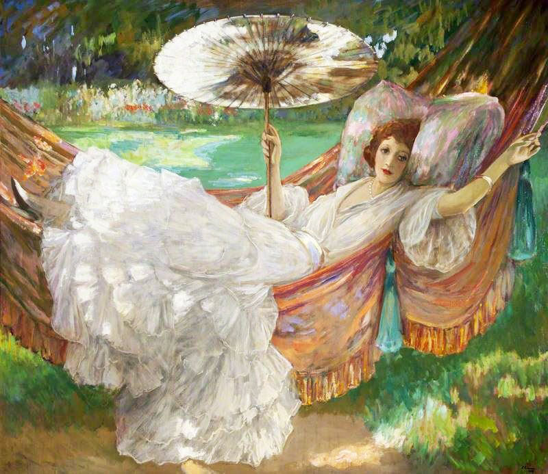 The Red Hammock by Sir John Lavery R.A.