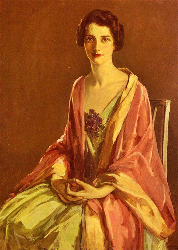Portrait Of Miss Julia Mcguire by Sir John Lavery R.A.