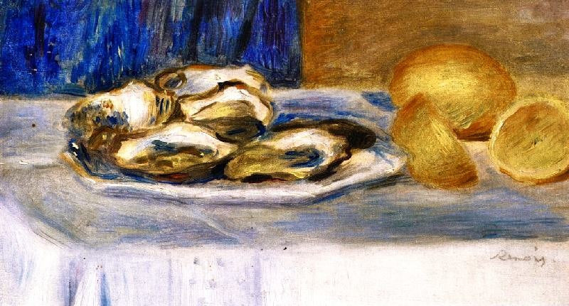 Still Life With Lemons And Oysters by Pierre Auguste Renoir
