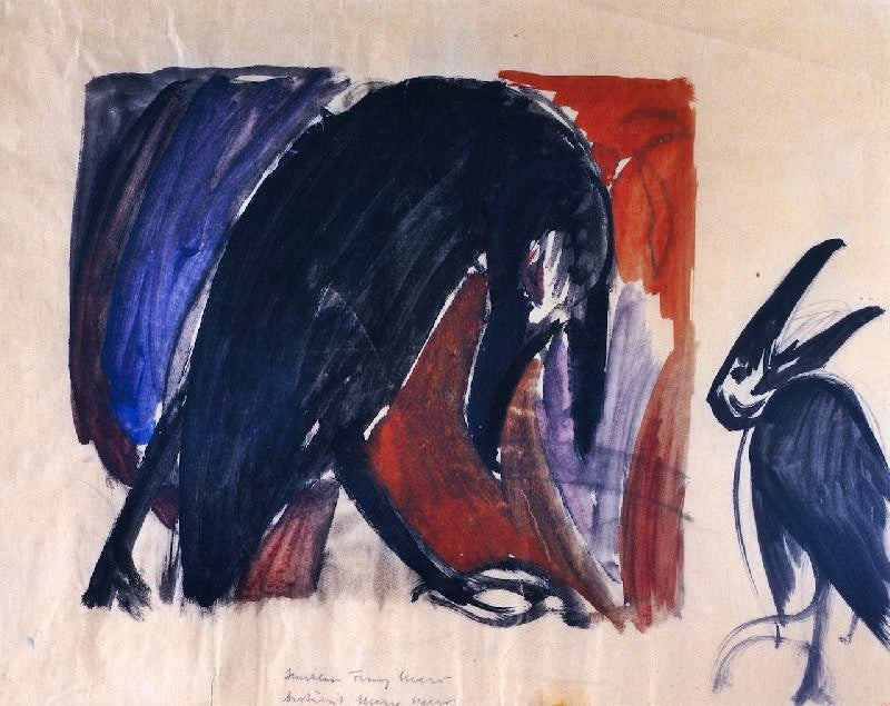 Black Birds by Franz Marc