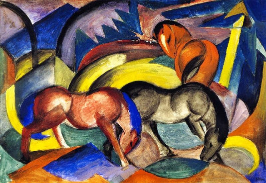 Three Horses by Franz Marc