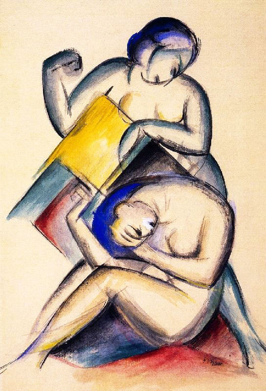 Two Nude Women by Franz Marc