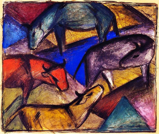 Cows by Franz Marc
