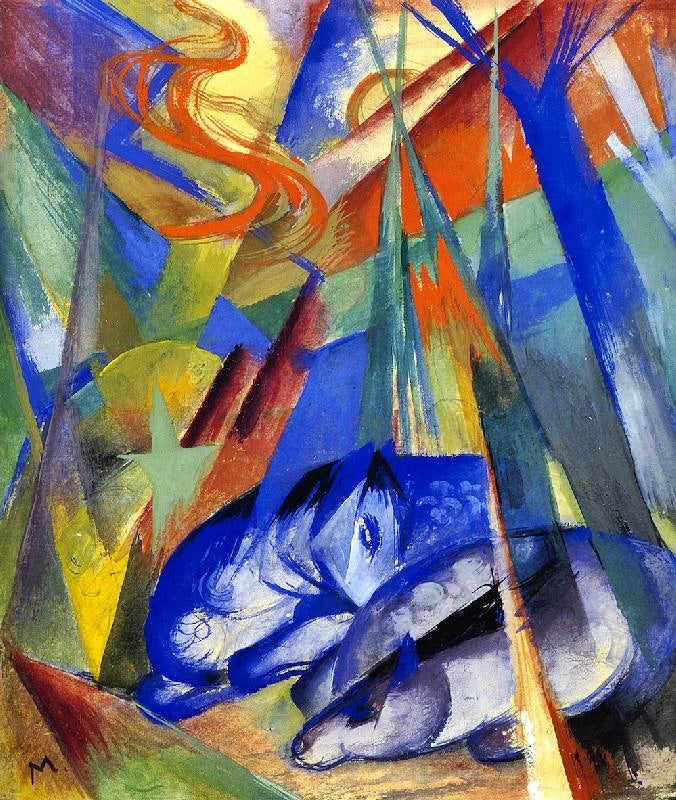 Sleeping Animals by Franz Marc