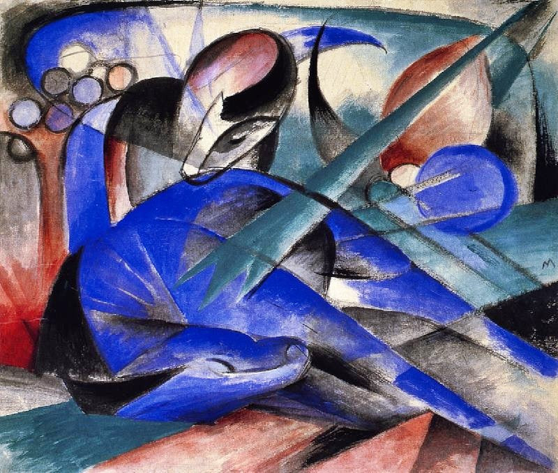 Dreaming Horses by Franz Marc