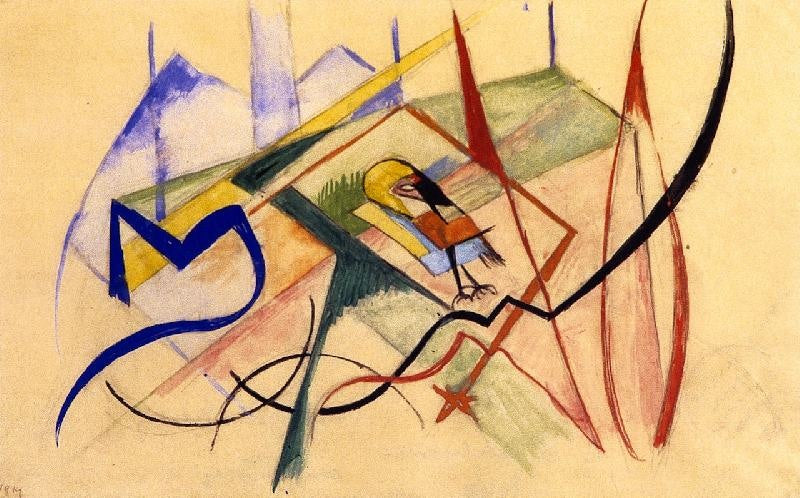 Small Fabulous Beast by Franz Marc