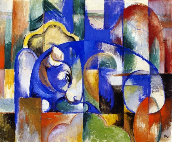 Lying Bull by Franz Marc