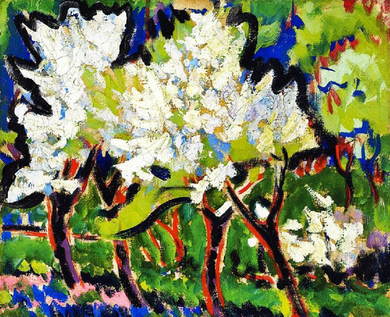 Blossoming Trees Iv by Ernst Ludwig Kirchner