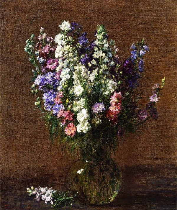 Larkspur by Henri Fantin-Latour