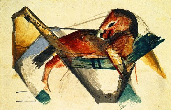 Little Horse In Cool Pink by Franz Marc