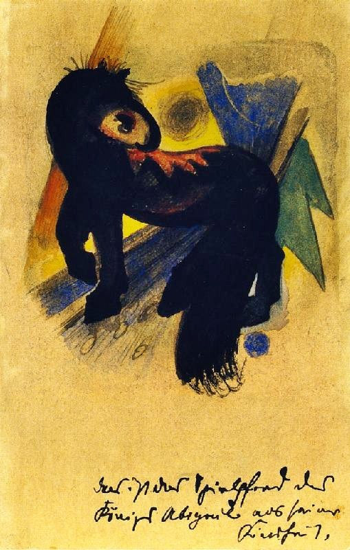 King Abegail’S Toy Horse by Franz Marc