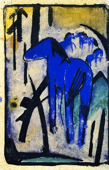 The Mother Mare Of The Blue Horses Ii by Franz Marc