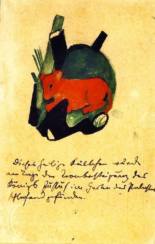 The Holy Calf by Franz Marc