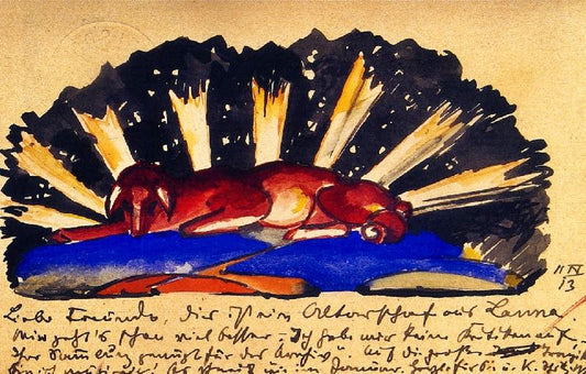 Sacrificial Lamb From Lana by Franz Marc