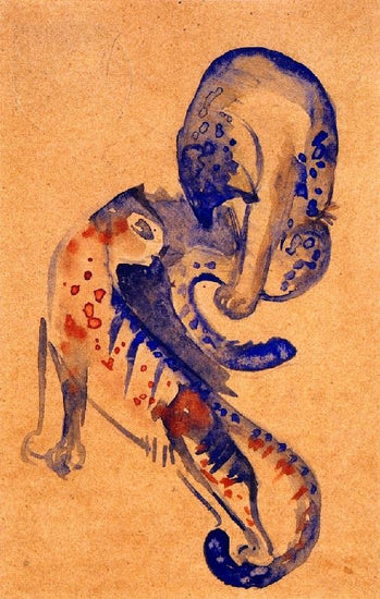 Two Wild Cats by Franz Marc