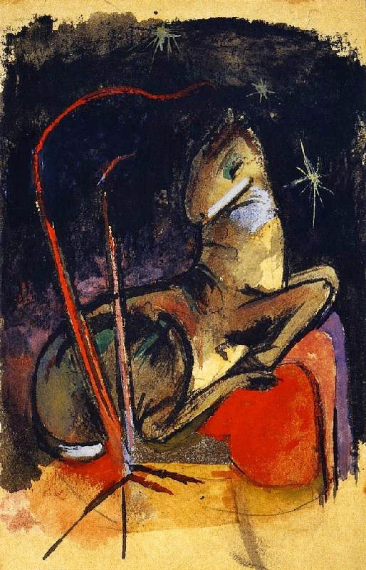 Resting Animal by Franz Marc