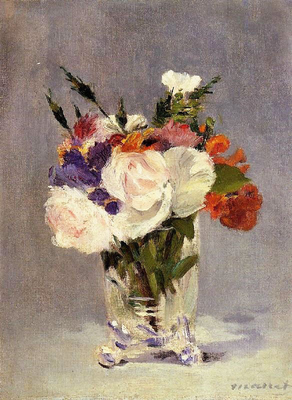 Flowers In A Crystal Vast by Édouard Manet