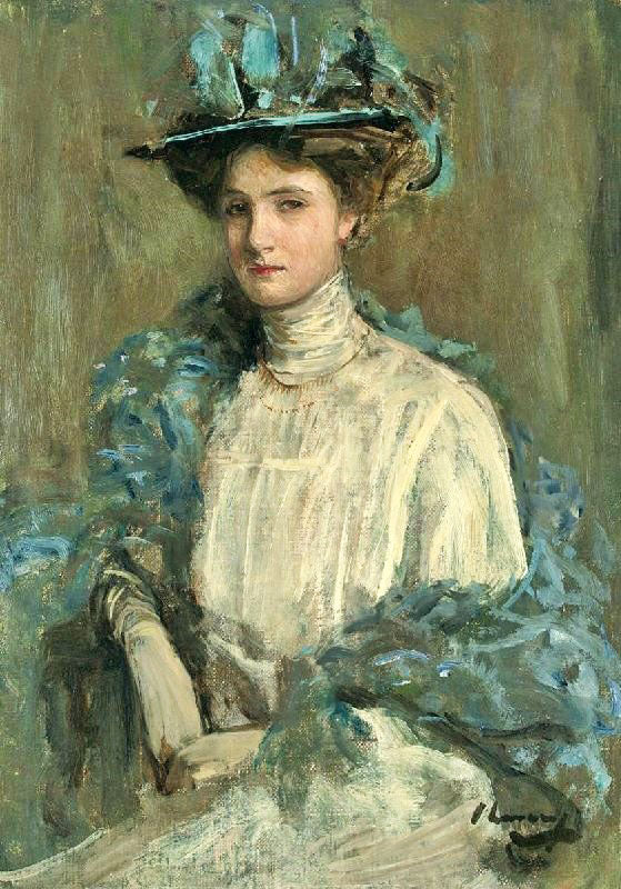 PORTRAIT OF A LADY IN BLUE