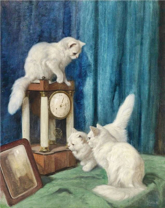 Three Curious Cats by Arthur Heyer
