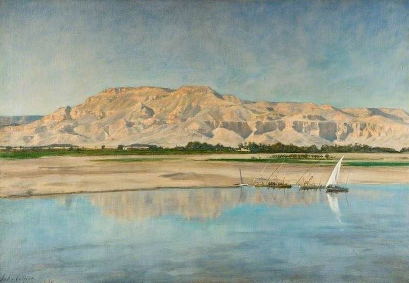 THEBAN HILLS FROM LUXOR