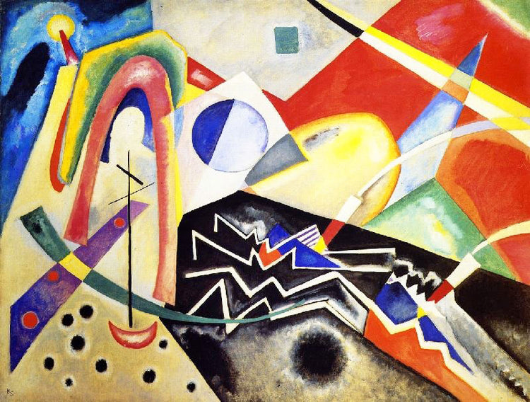 White Zig Zag by Wassily Kandinsk