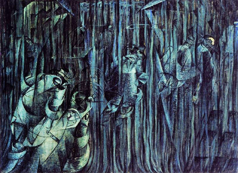 States Of Mind Ii, Those Who Go by Umberto Boccioni