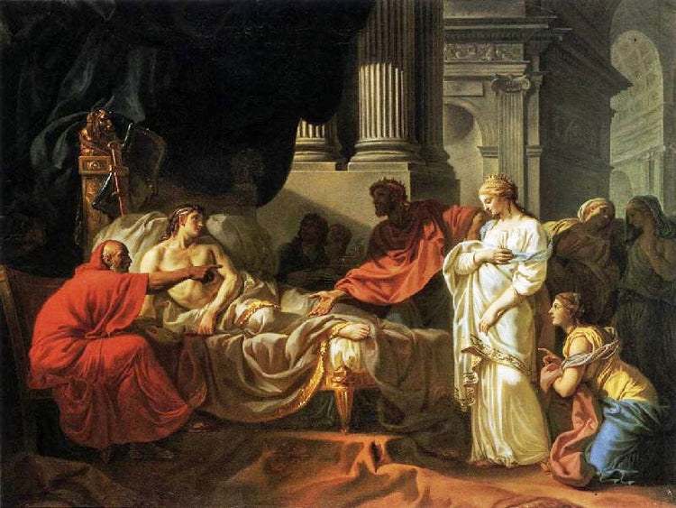 Antiochus And Stratonice by Jacques-Louis David