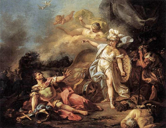 The Combat Of Mars And Minerva by Jacques-Louis David