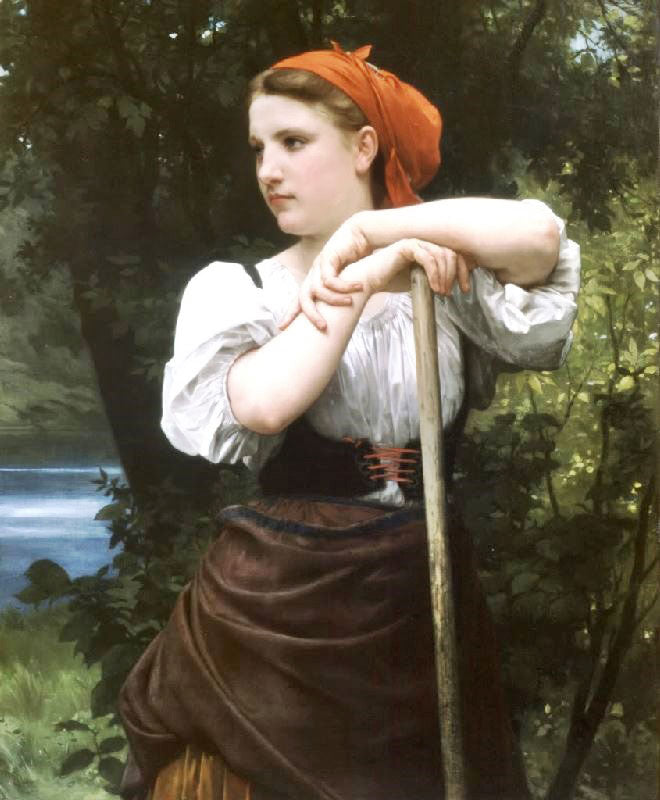 Faneuse by William Bouguereau