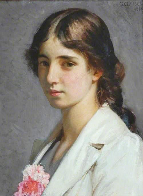 Nellie St John Heaton by George Clausen R.A. R.W.S. R.I.