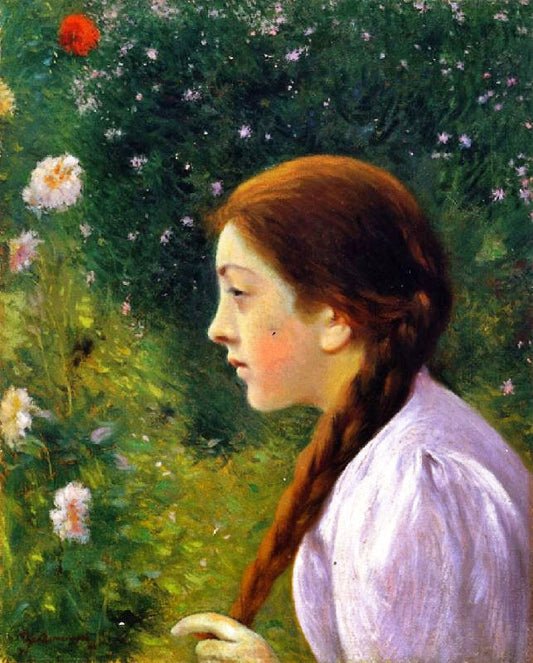Girl With Braid by Federico Zandomeneghi