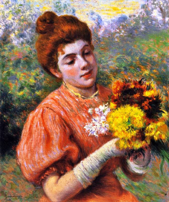 WOMAN WITH A BOUQUET