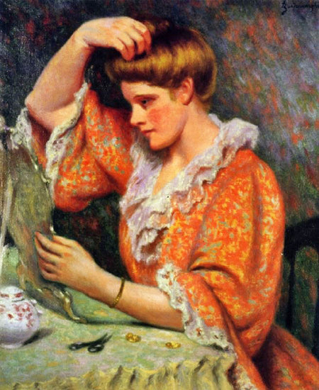A La Toilette by Federico Zandomeneghi