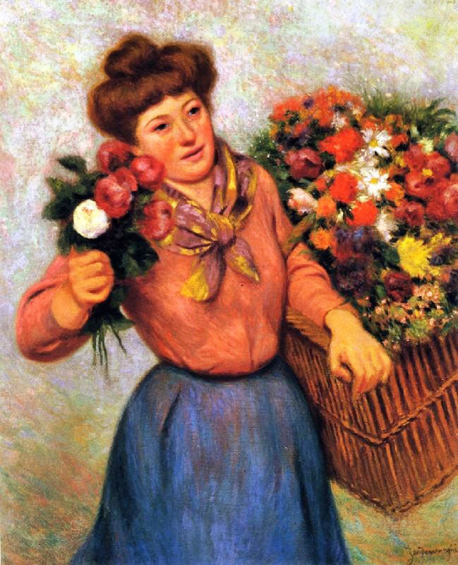 FLOWER SELLER IN MONTMARTRE