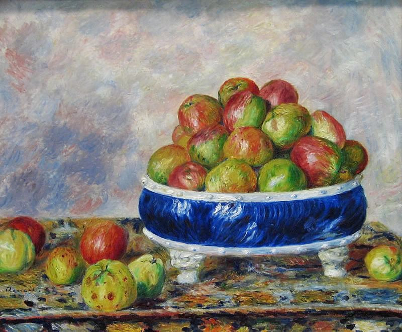 Apples In A Dish by Pierre Auguste Renoir