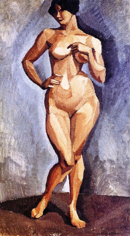 Standing Nude Facing Forward by Roger de la Fresnaye