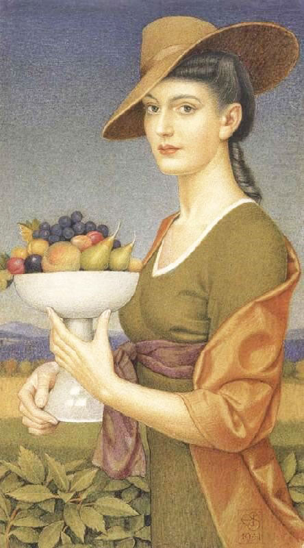 A Dish Of Fruit by Joseph Edward Southall