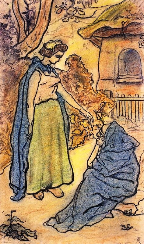 The Girl And Death by Paul Ranson
