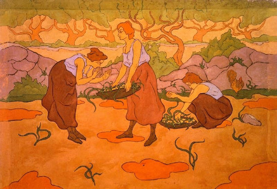 Three Women Harvesting by Paul Ranson