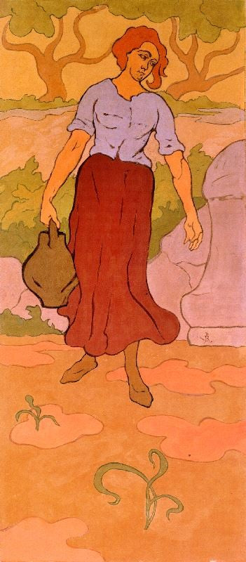 Woman With Pitcher by Paul Ranson