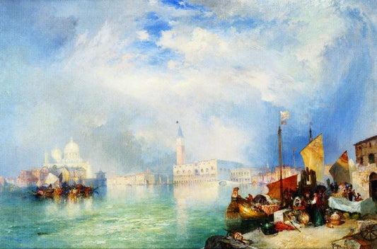 Entrance To The Grand Canal, Venice 1915 by Thomas Moran