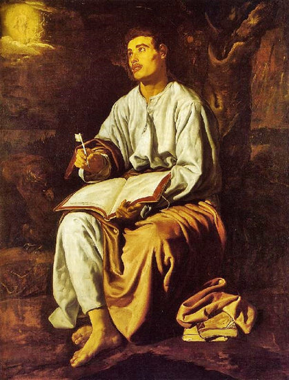 Saint John At Patmos by Diego Velázquez